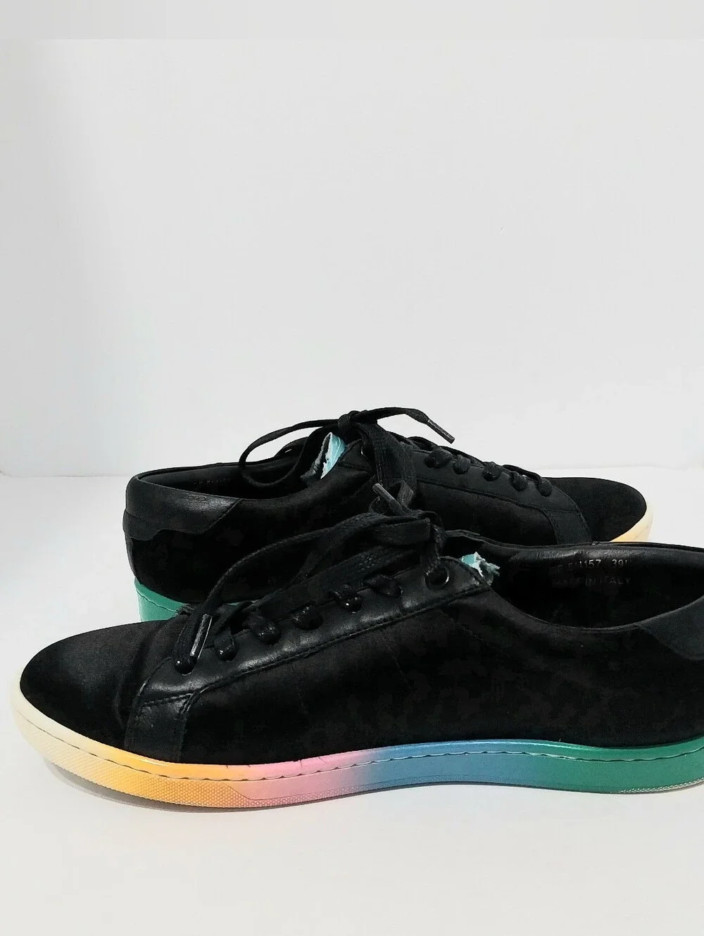 Saint Laurent SL-01 Rainbow Sneakers, Size 39.5